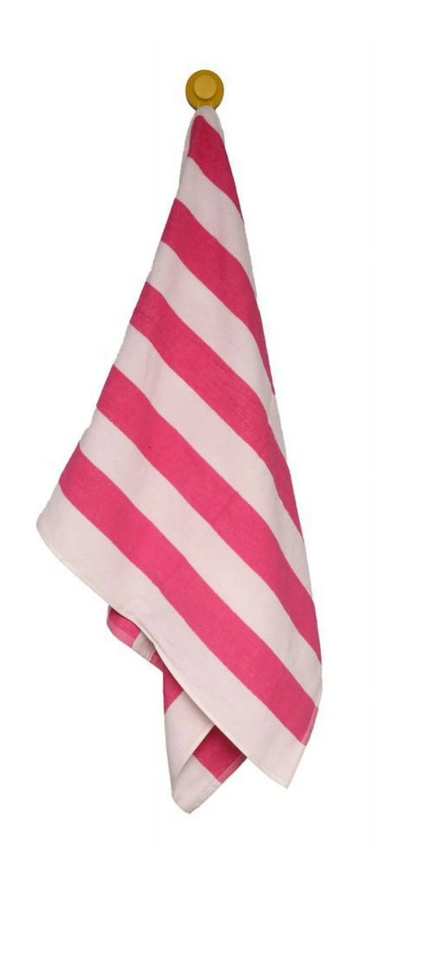 Mainstays Cabana Beach Towel, Size 28" x 58", Pink