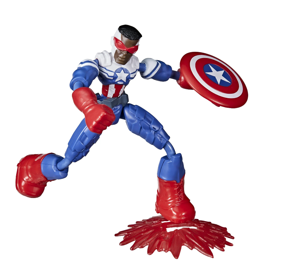 Marvel: Avengers Bend and Flex Captain America Kids Toy Action Figure for Boys and Girls Ages 4 5 6 7 8 and Up (6")