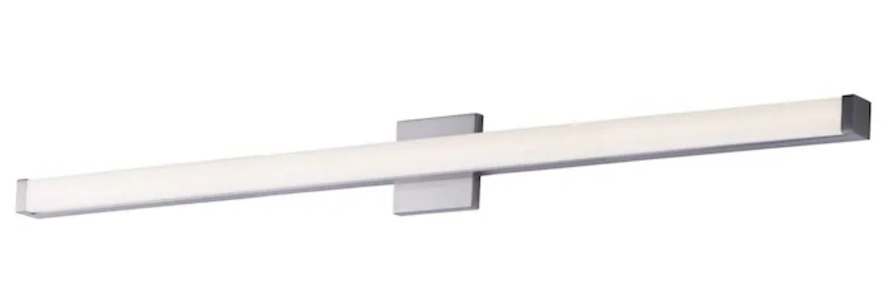 Maxim Lighting Spec Vanity 48-in 1-Light Satin Nickel Integrated LED Modern/ Contemporary Vanity Light Bar