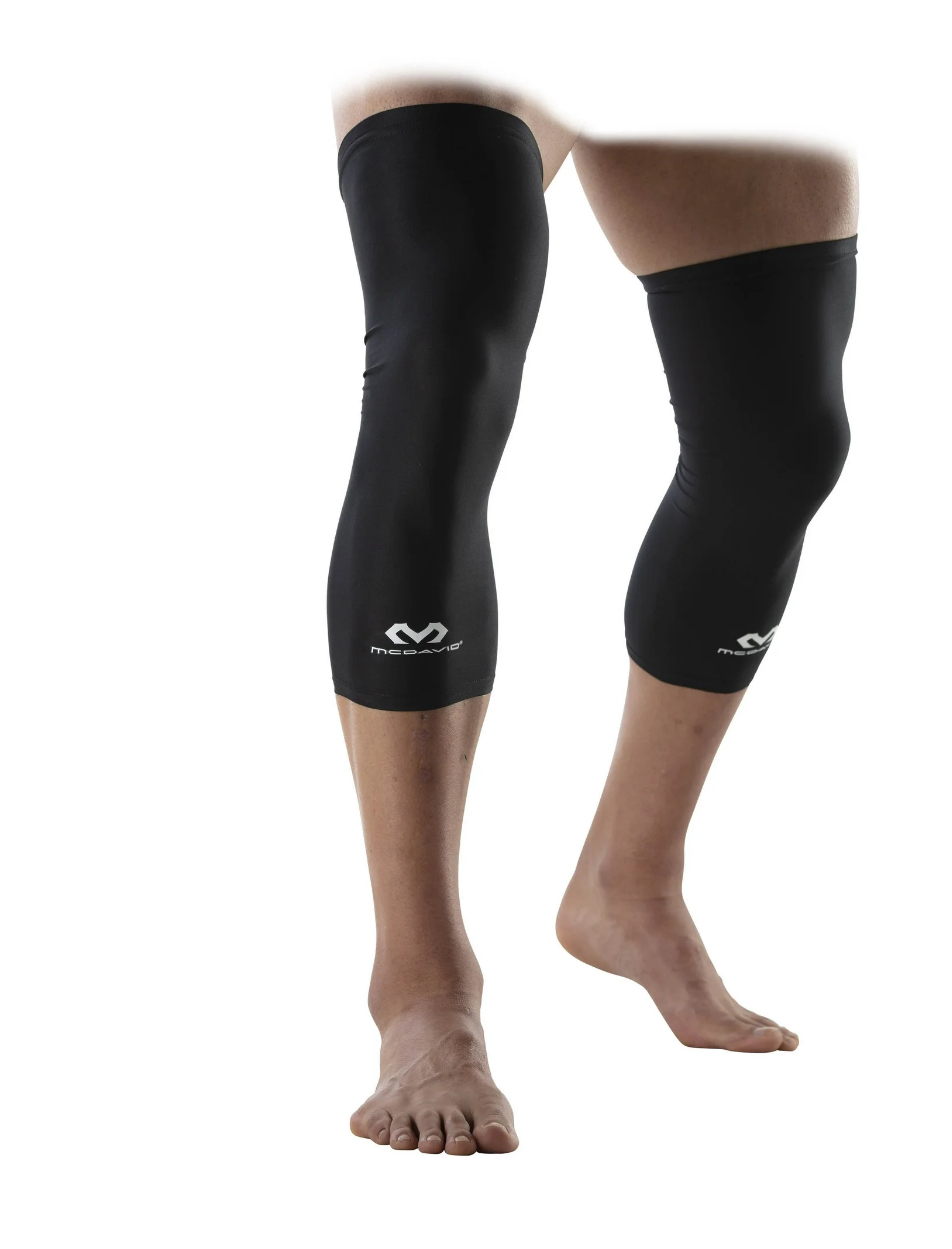 McDavid Sport Compression Knee Sleeves Pair, Black, Unisex, Adult, Small/Medium