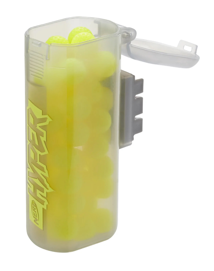 Nerf Hyper 50 Round Ball Dart Blaster Refill Canister with 50 Hyper Rounds For Outdoor Games Ages 14 and Up