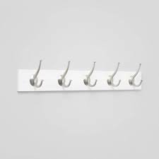 New traditional 5 hooks rail silver/ivory- threshold