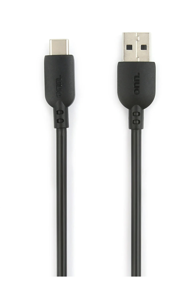 onn. 10ft USB to USB-C Cable, Black, Compatible with USB-C Devices