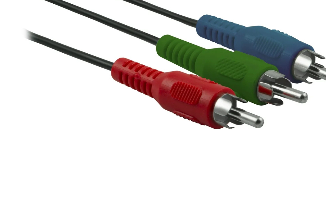 onn. Component Video Cable with Audio, 6' Red / Blue / Green Plugs