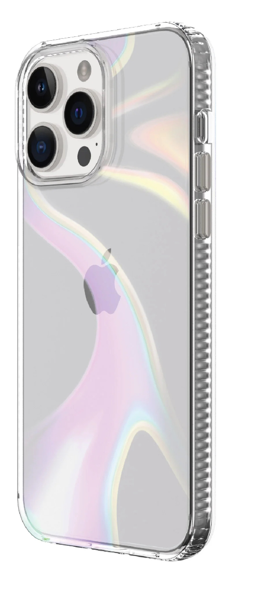 onn. Phone Case for iPhone 14 Pro Max - Iridescent Illusion
