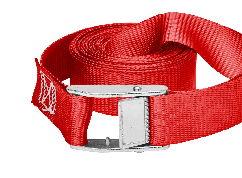 Ozark Trail 10' x 1" Cam Buckle Lashing Strap Tie Down, 250 Ibs., 2 Pack