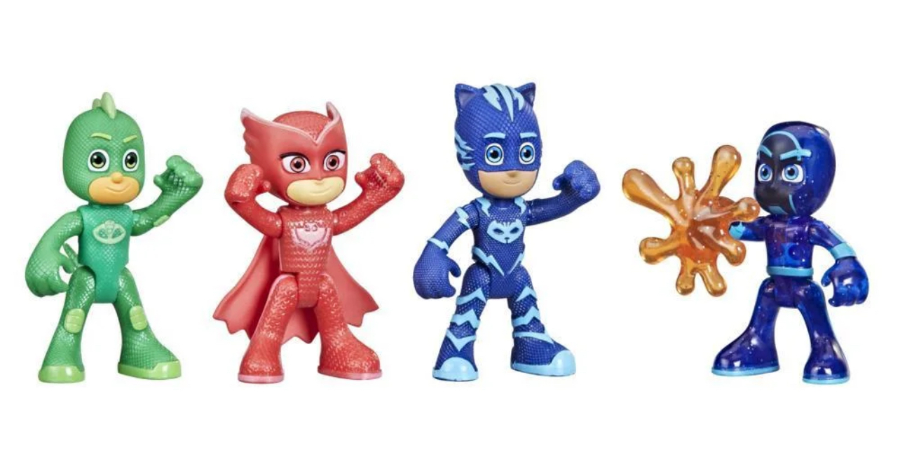 PJ Masks Night Time Mission Glow-in-the-Dark Action Figure Set, Preschool Toy