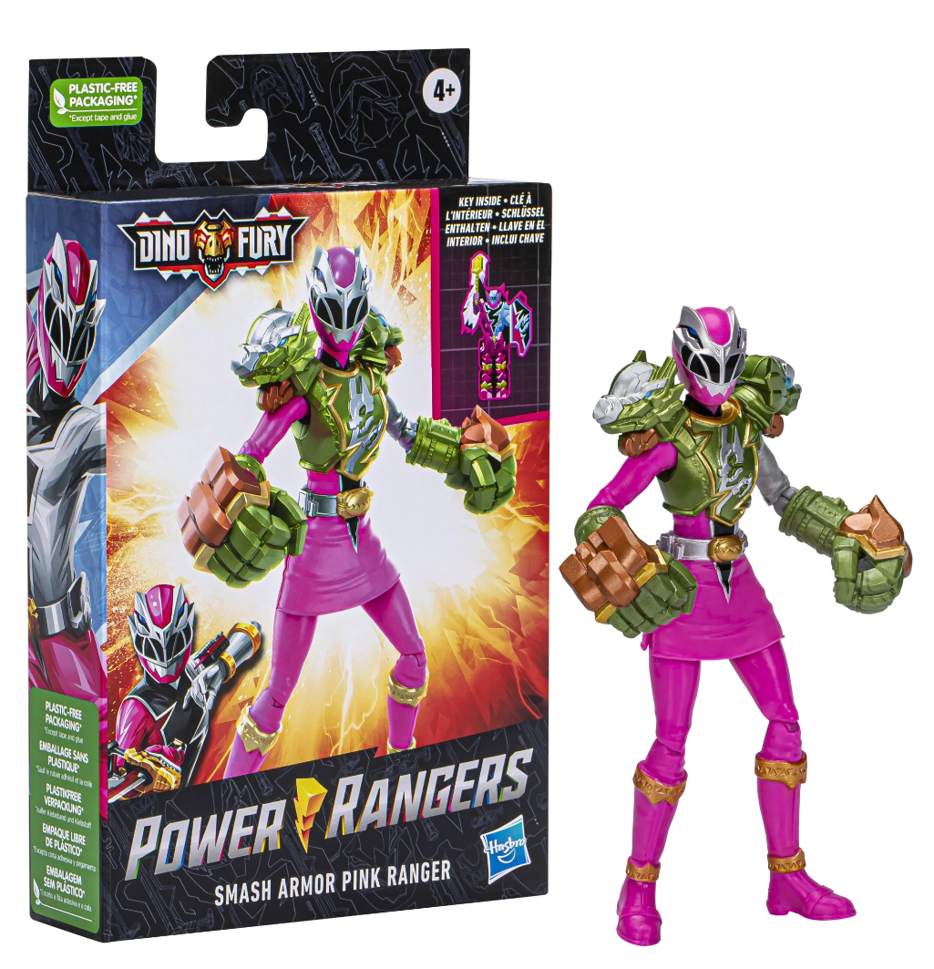 Power Rangers Collectible Pink Ranger Action Figures, Plastic Dino Fury, 05 lb