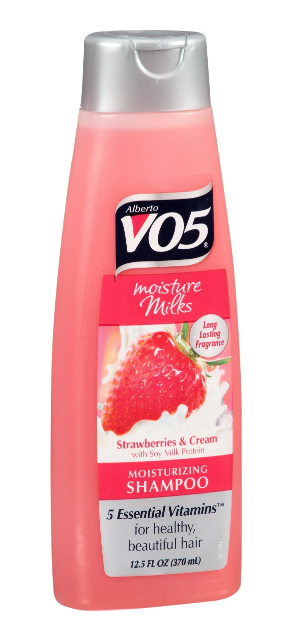 Alberto VO5 Moisture Milks Moisturizing Shampoo, Strawberries & Cream, 12.5 Oz
