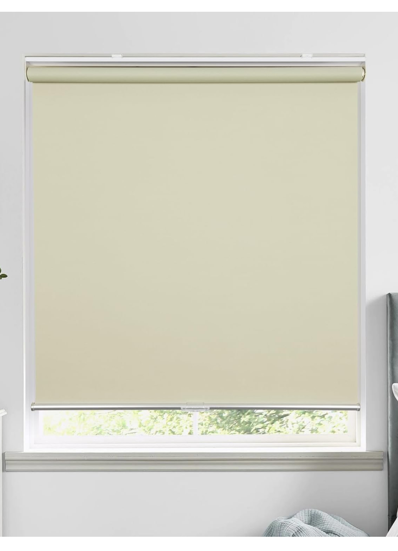 ALLBRIGHT Classic 100% Blackout Cordless Roller Shades for Windows, Spring System Roller Blinds with UV Protection Thermal Insulated, Easy to Install