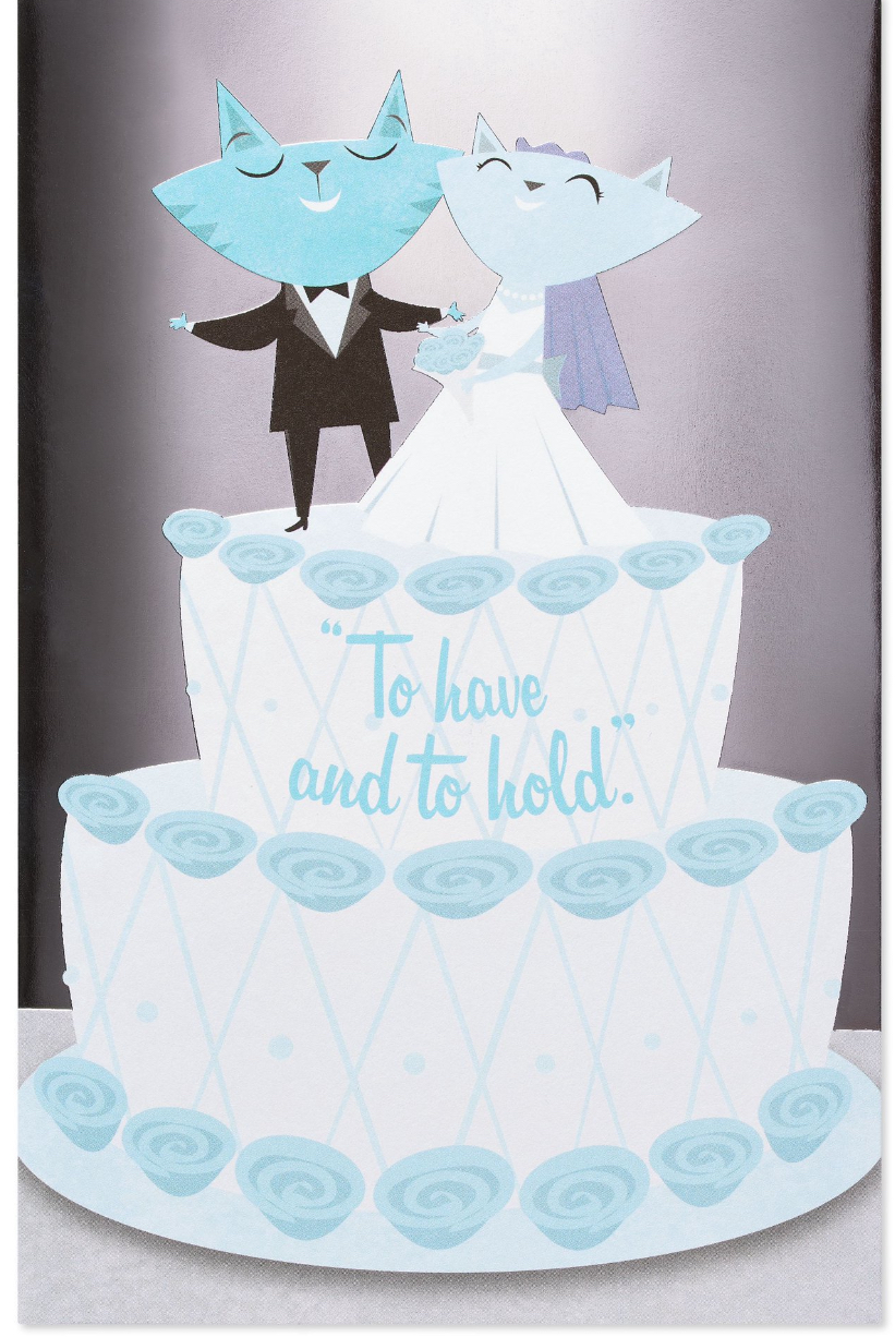 American Greetings Funny Bed Covers Anniversary Card with Foil
