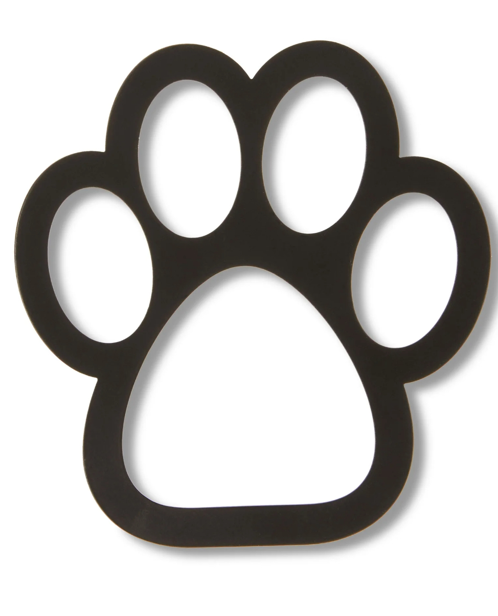 Black Magnetic Monogram Paw, 4 in, by Holiday Time