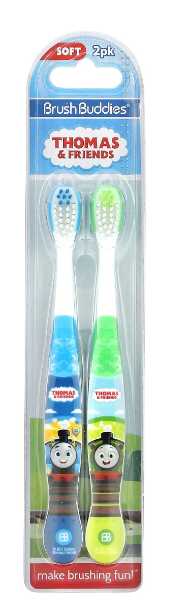 Brush Buddies Thomas & Friends Toothbrush, 2 Pack