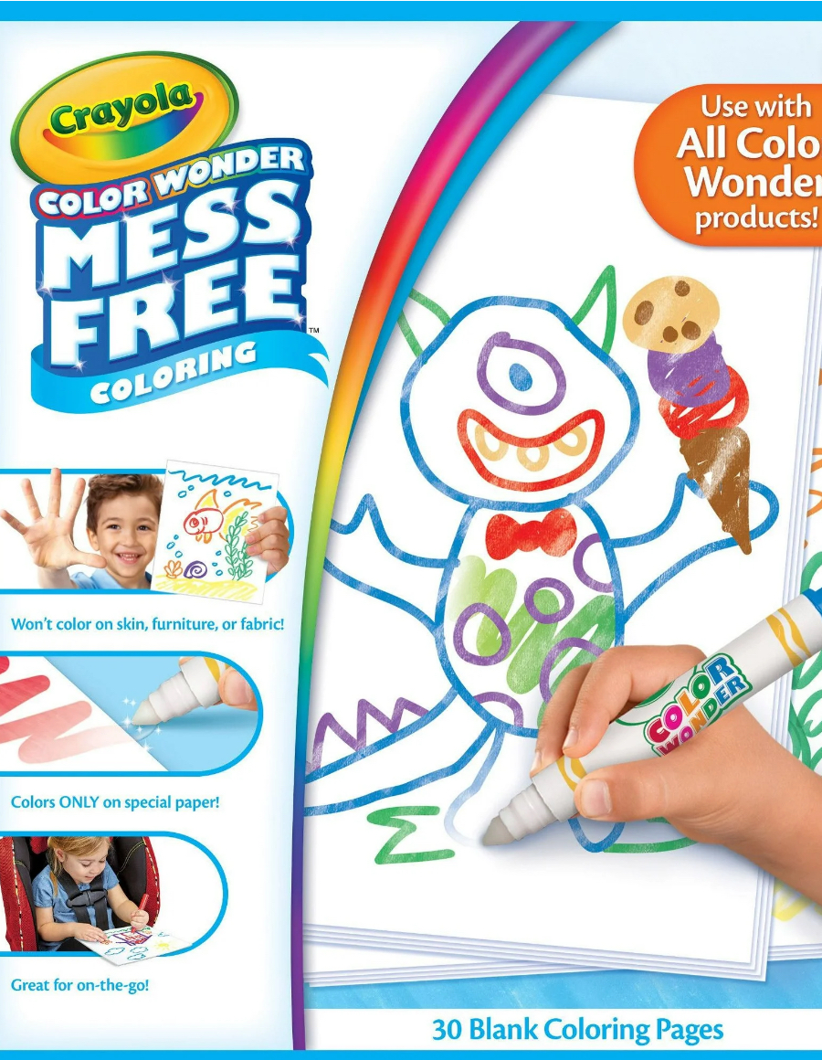 Crayola Color Wonder Mess Free Coloring Pages, Toddler Toys, 30 Blank Refill Pages, Beginner Unisex Child 4.6 stars out of 126 reviews