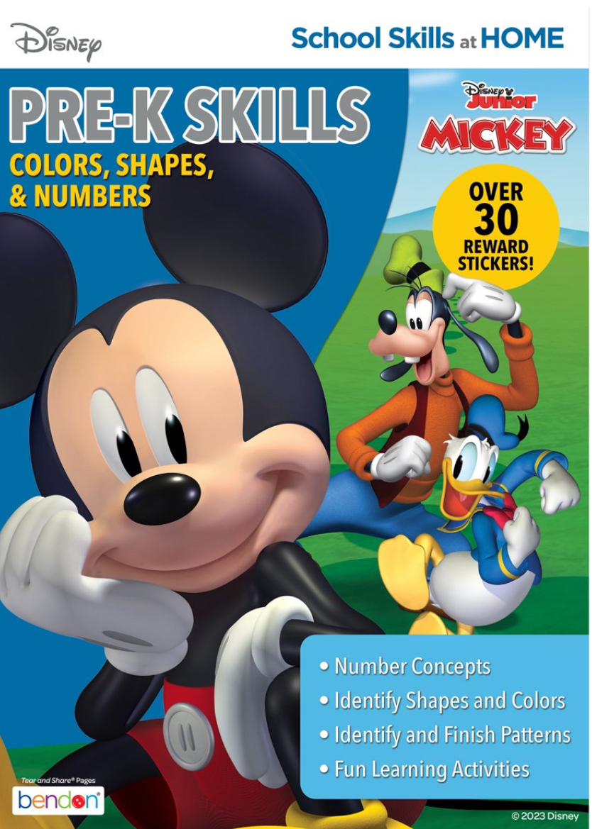 Disney Mickey Mouse Fun House 224 Page Gigantic Coloring Book, Paperback