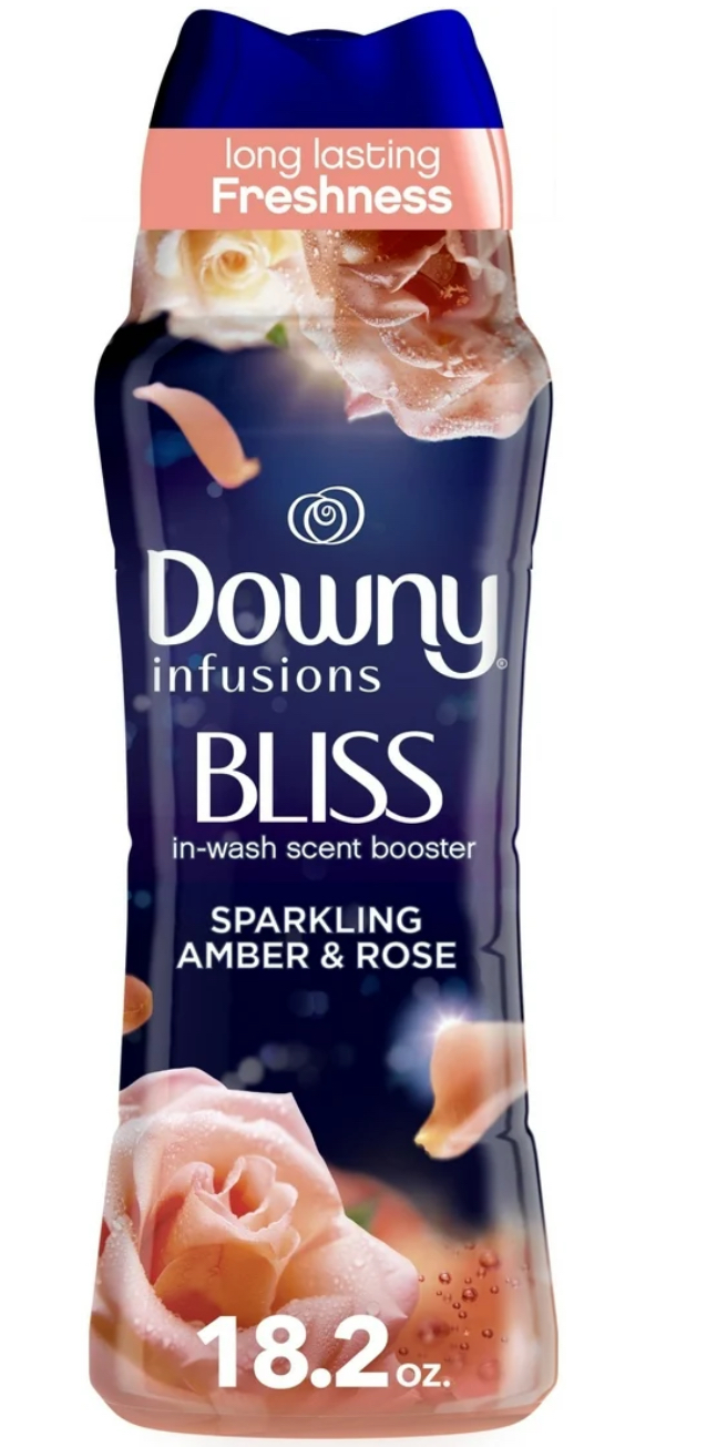 Downy Infusions Bliss Laundry Scent Booster Beads, Amber and Rose, 18.2 oz