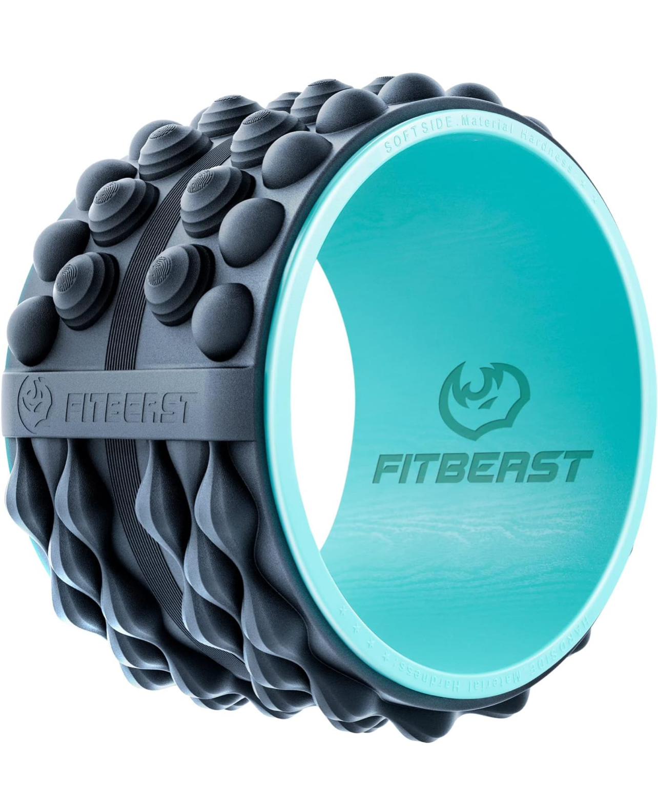 FitBeast Back Roller, Back Wheel Foam Roller - Targeted Muscle Roller for Deep Tissue Massage, Back Stretcher
