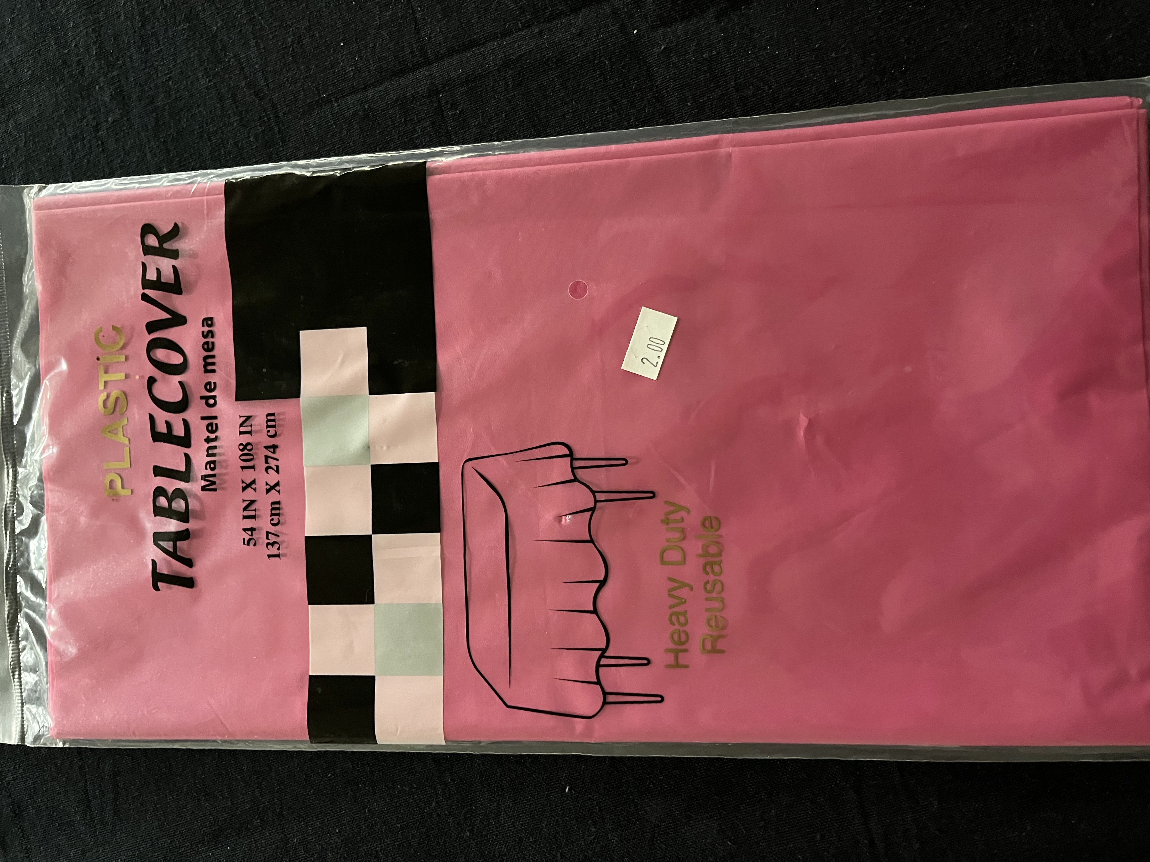 FOLINS&HOME Pink Rectangle 52 x 70 inch Tablecloth - Waterproof & Wrinkle Free Heavy Duty Washable Polyester Table Cloths for Party, Banquet, Dining - Rectangular/Square