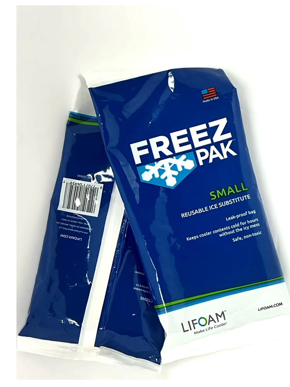 Freez Pak Reusable Ice Substitute, Twin Pack, Small bag
