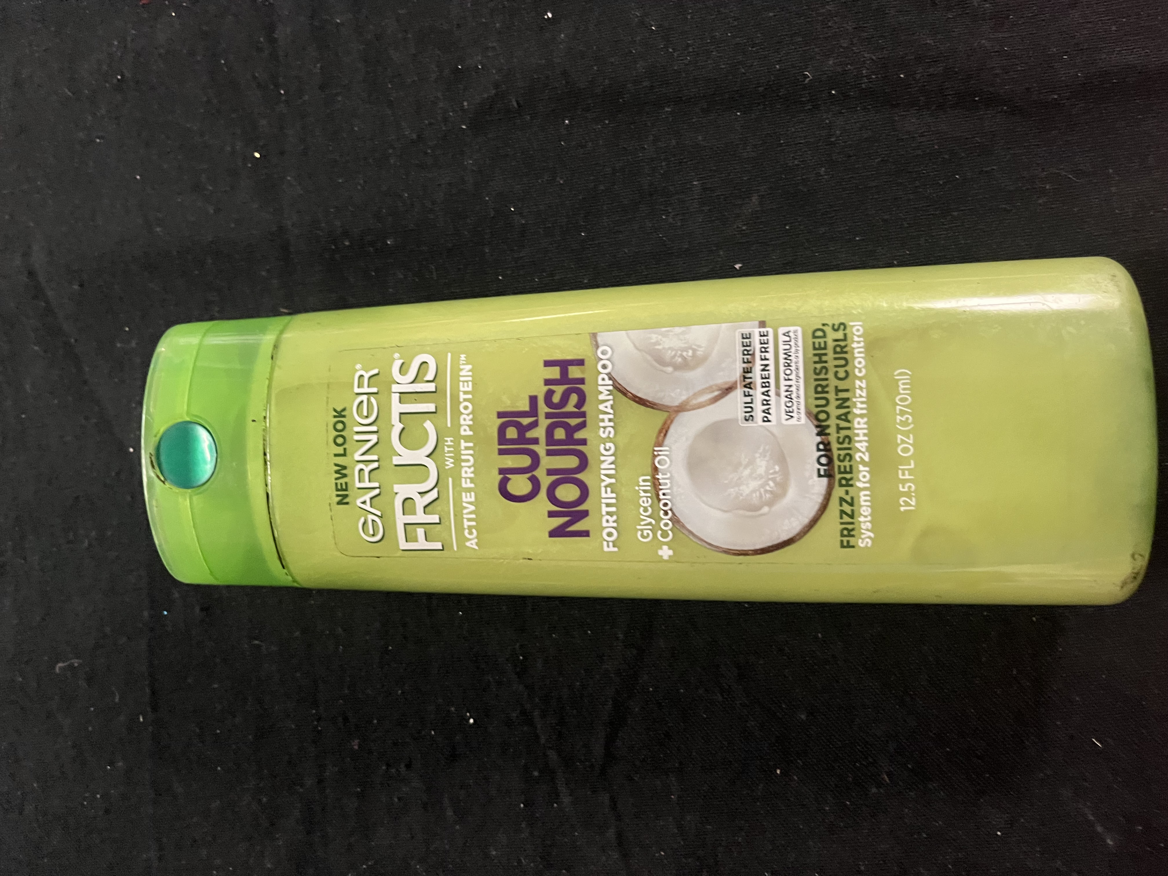 Garnier Fructis Curl Nourish Sulfate-Free Shampoo with Coconut Oil, 12.5 fl oz