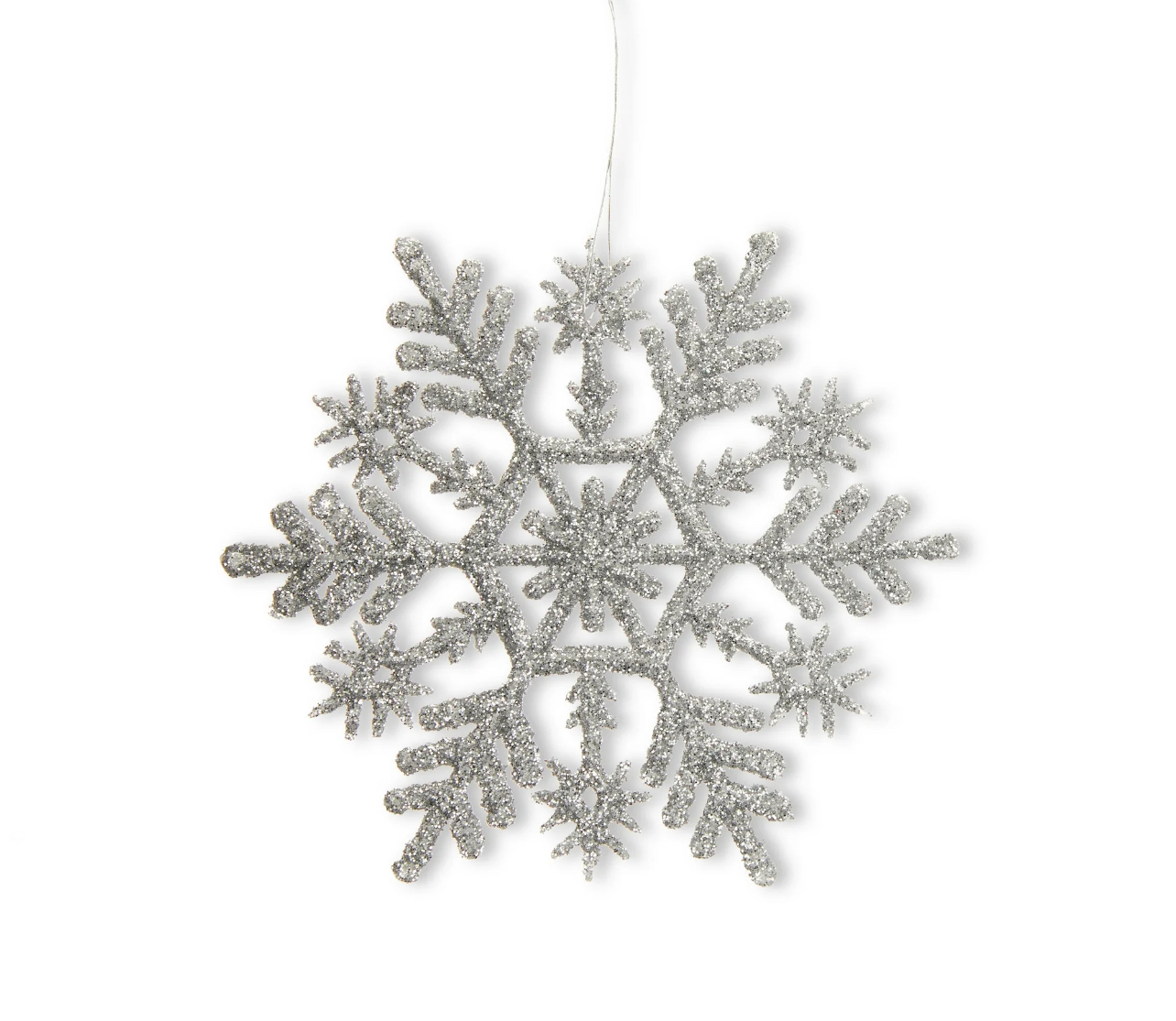 Glitter Snowflake Ornaments, 20 Count, by Holiday Time