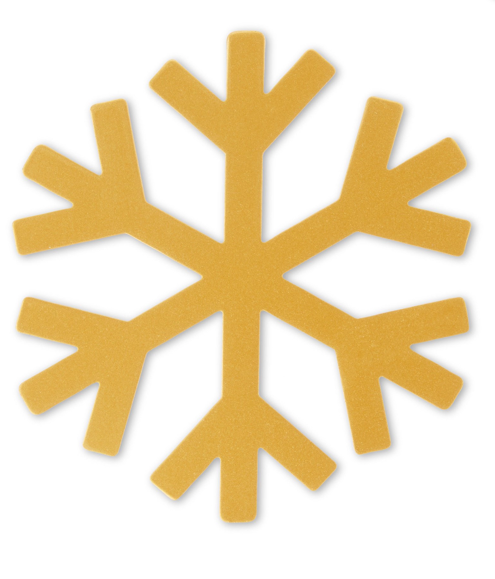 Gold Christmas Snowflake Stocking Icon Ornament, by Holiday Time