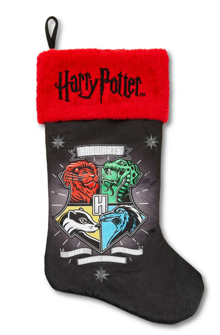 Harry Potter, Hogwarts 20 inch Velour Christmas Stocking, Polyester