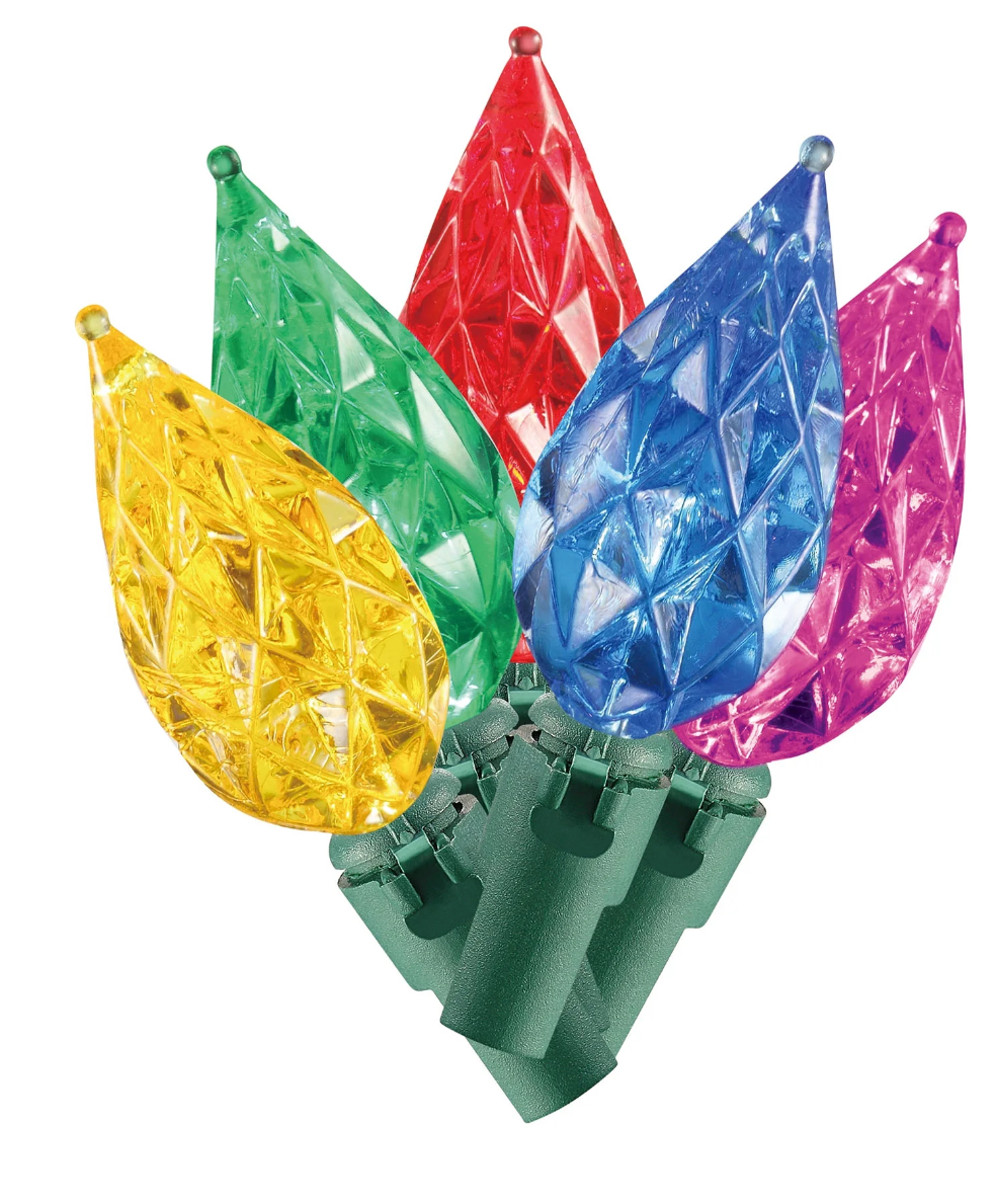 Holiday Time Multi-Color LED Teardrop Holiday String Lights, 21.1', 60 Count, 4.8 Watts