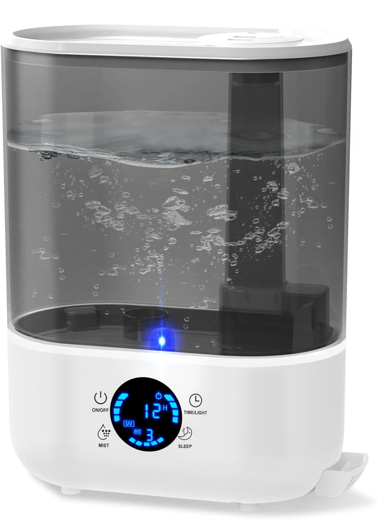 Humidifiers for Bedroom, 5.5L Ultrasonic Air Humidifier with Dual 360°Rotation Nozzles, Quiet Cool Mist Humidifier with Diffuser, Night Light, Timer, Auto-Shut Off, Humidifiers for Home Nursery Plant