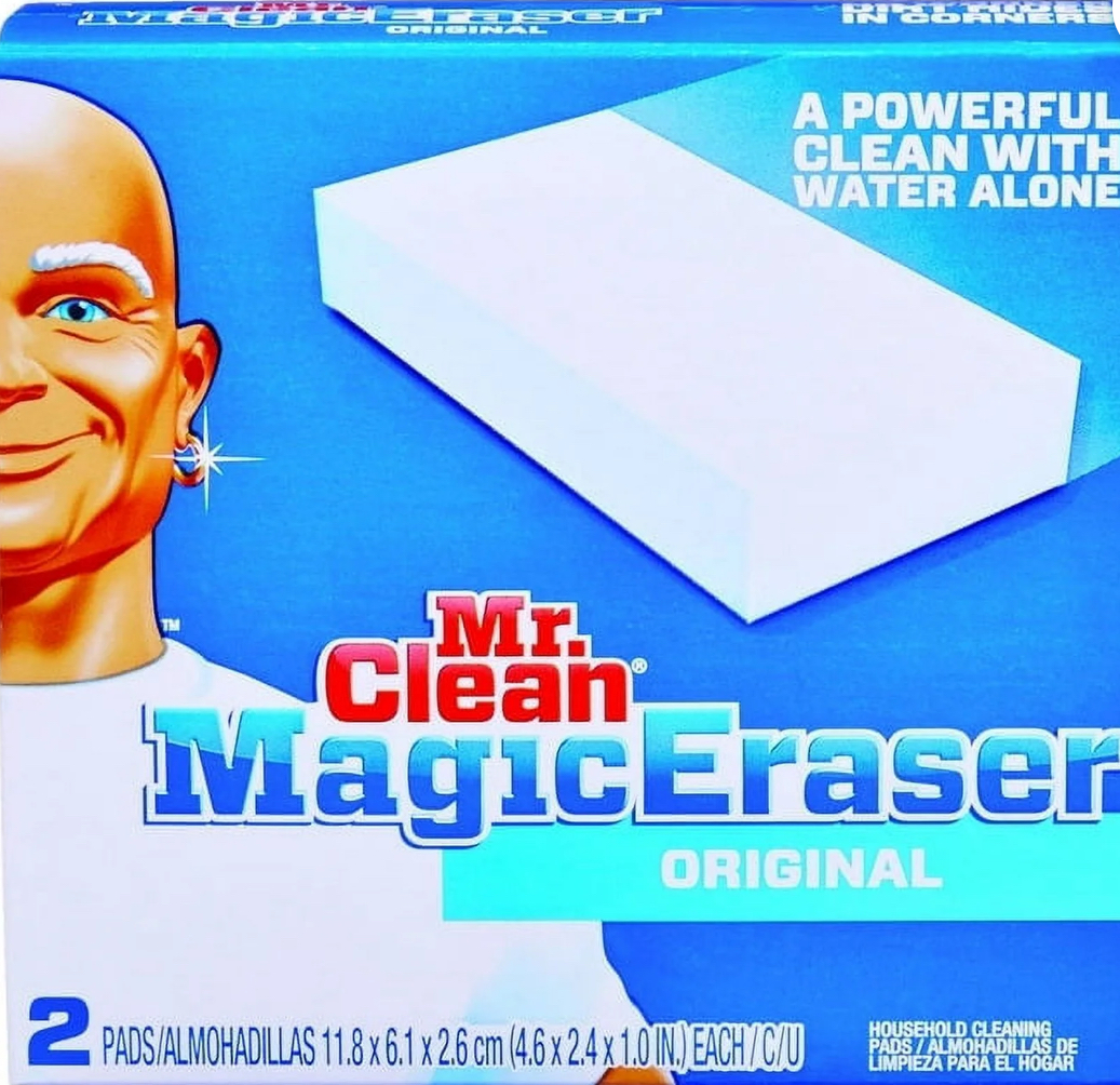 Mr. Clean Magic Eraser Original, Cleaning Pads with Durafoam, 2 Ct