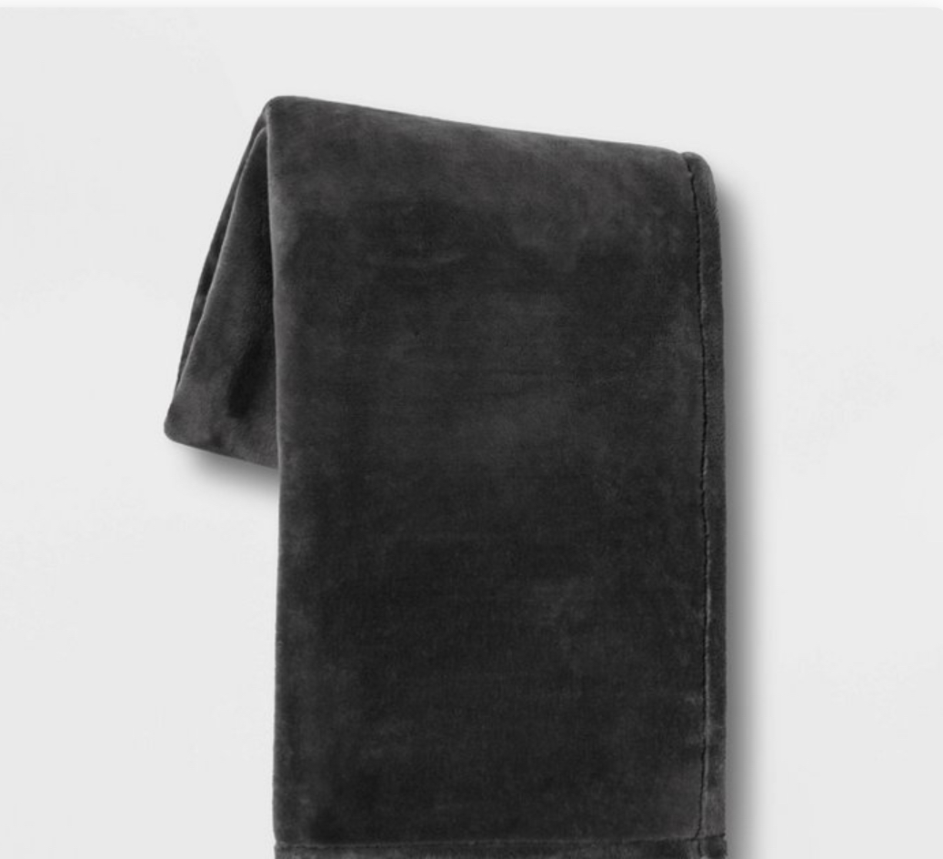 Oversized Primalush Throw Blanket Gray-Threshold