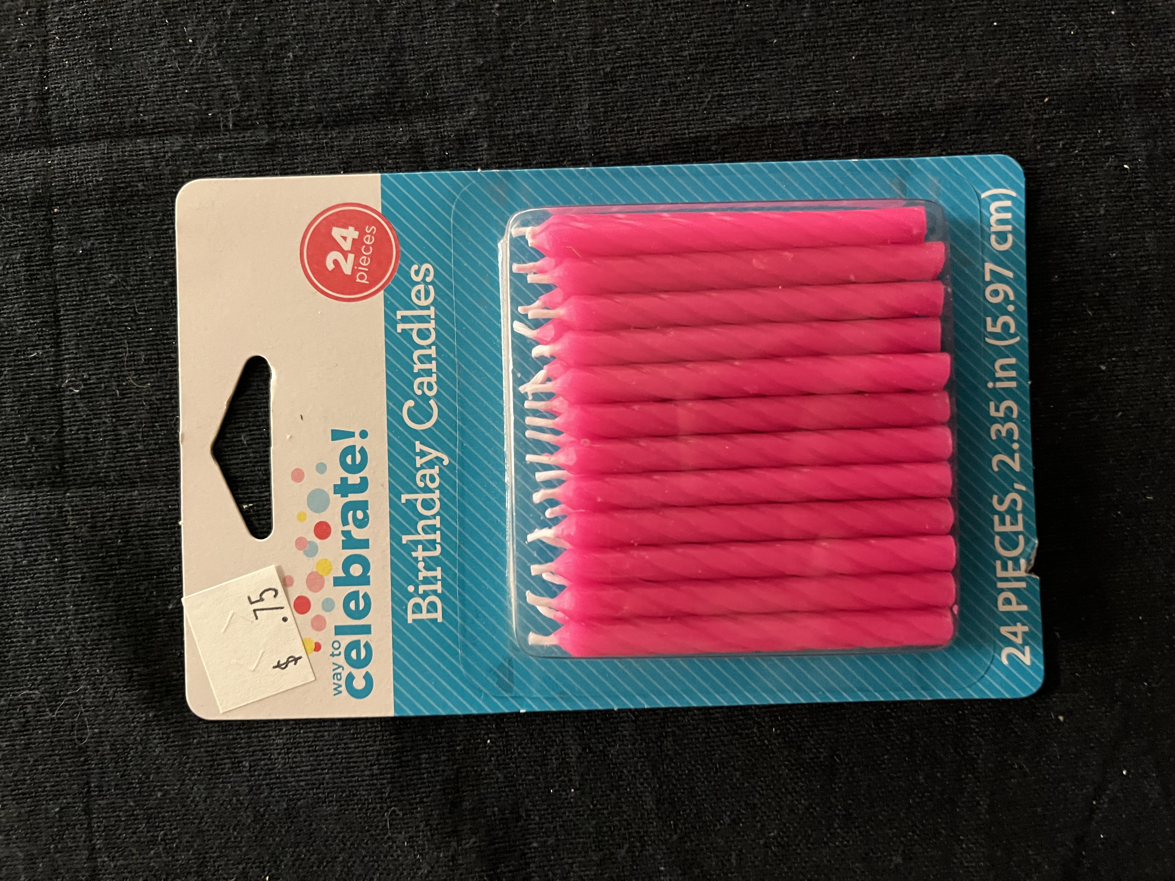 Pink Birthday Candles