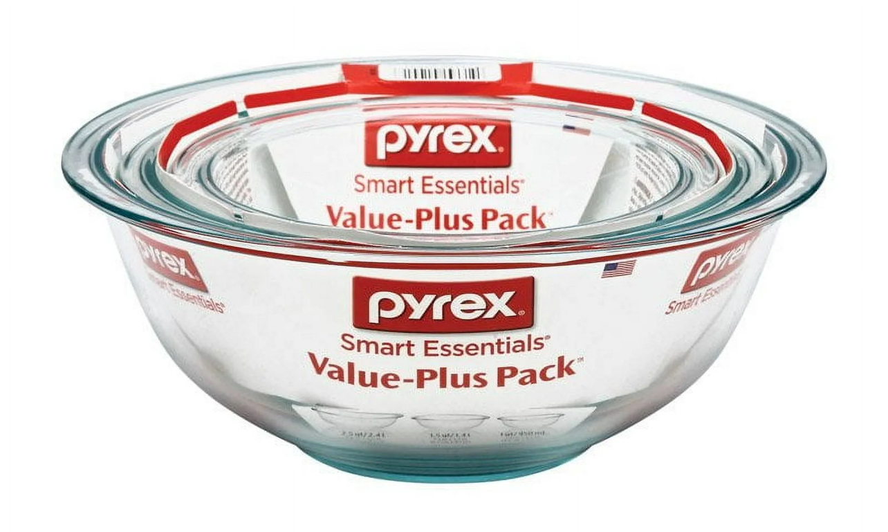 Pyrex 3-piece Mixing Bowl Set