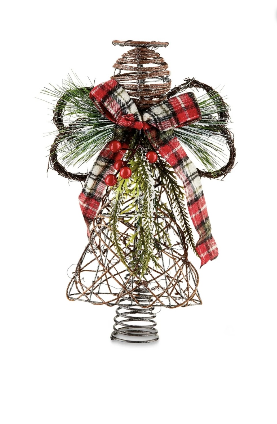 Rattan Angel Christmas Tree Topper, by Holiday Time