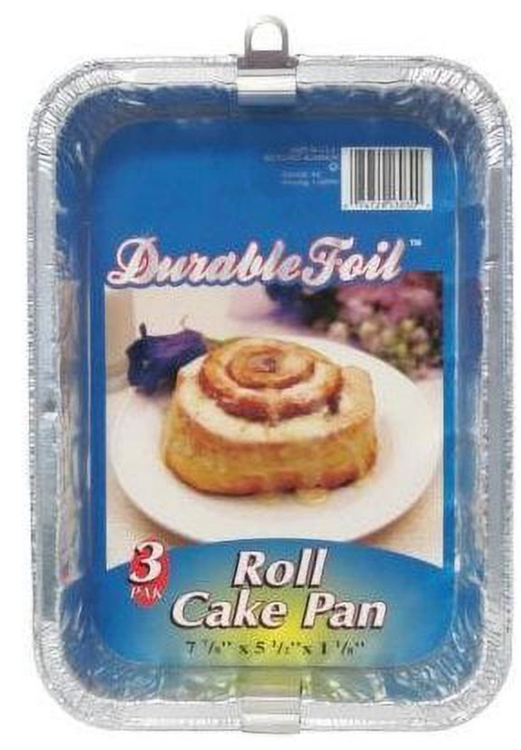 ROLL CAKE PAN 3PK FOIL