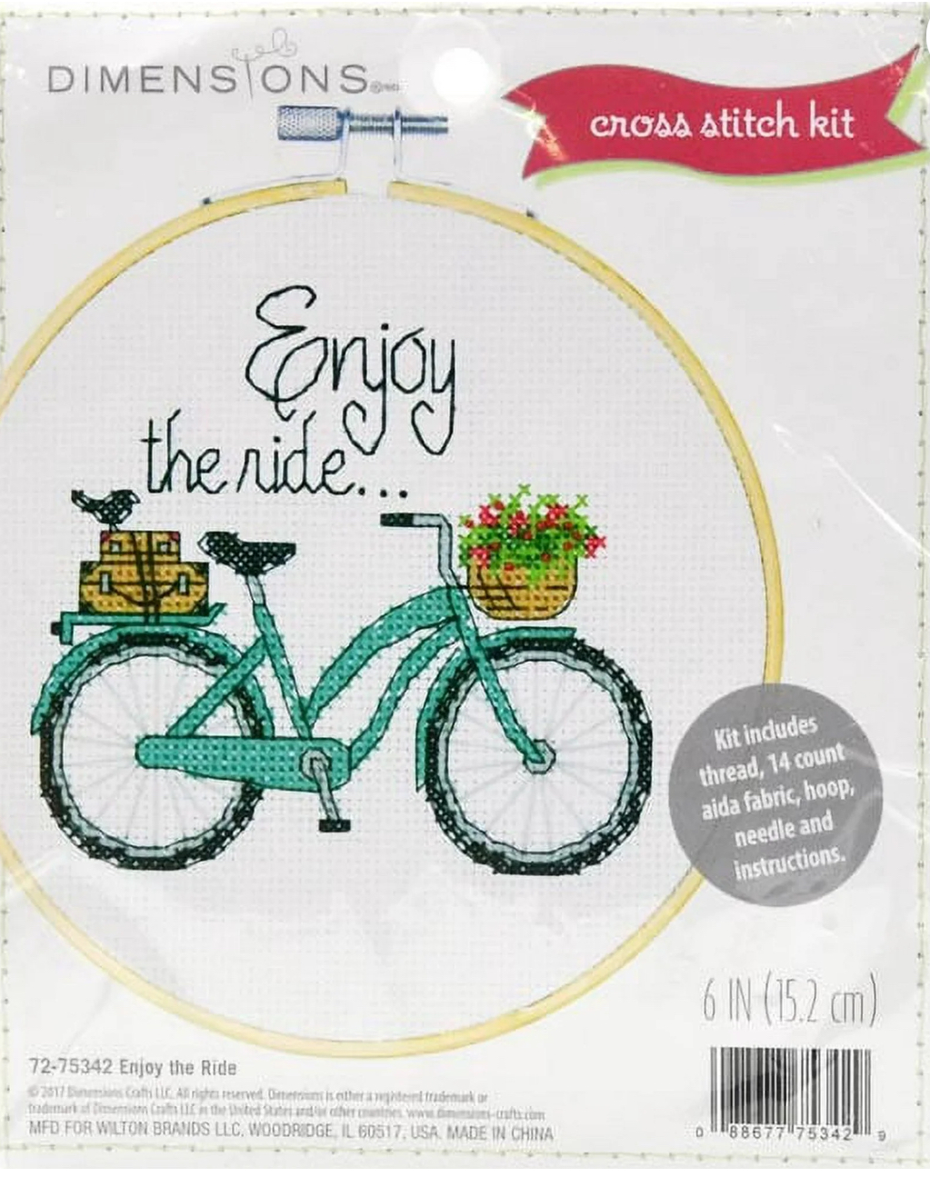 Simplicity Enjoy the Ride Cross Stitch Kit