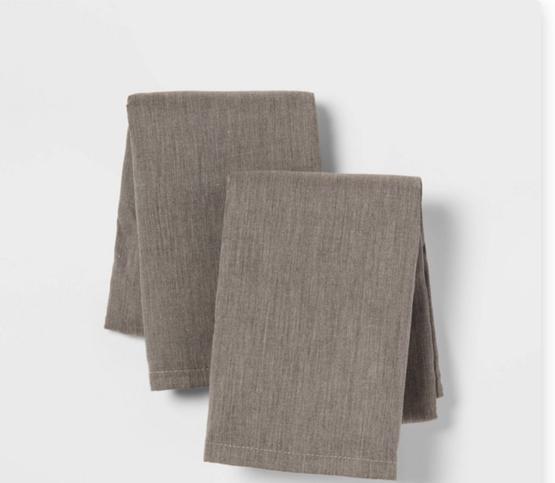 Standard Easy Care Cotton Blend Sateen Pillowcase Gray - Room Essentials