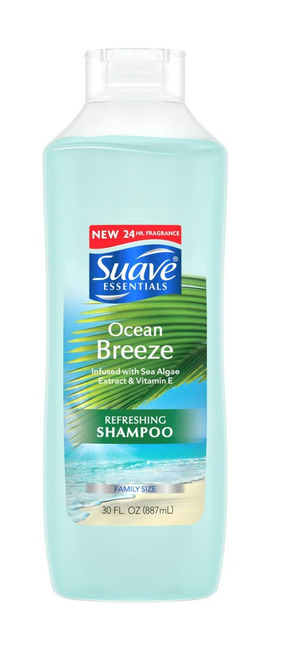 Suave Essentials Shampoo Ocean Breeze 22.5 Ounce (665ml) (Pack of 3)