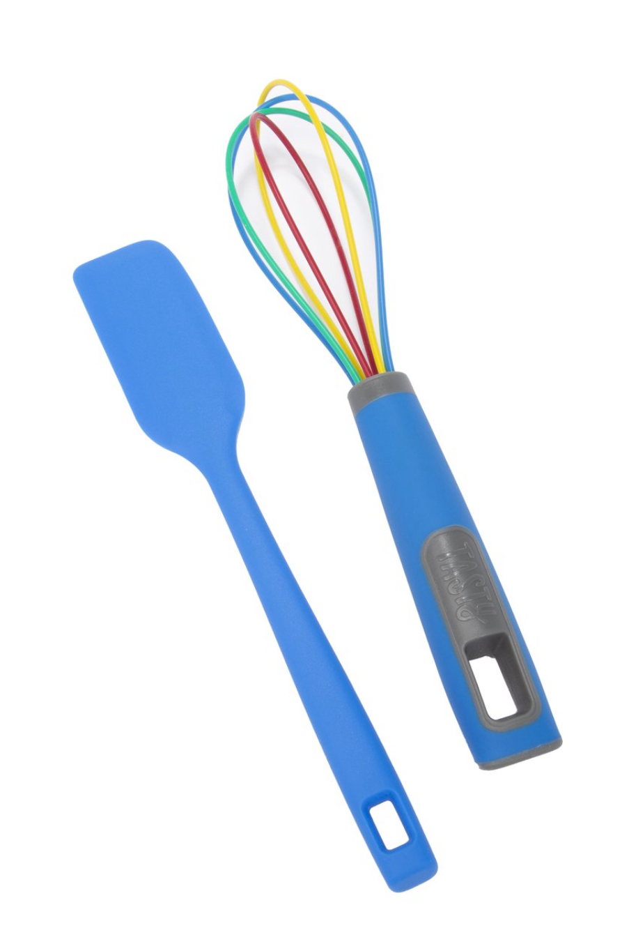 Tasty Mini Spatula and Whisk Baking Gadgets Set, Safe for Non-Stick Surfaces, Royal Blue