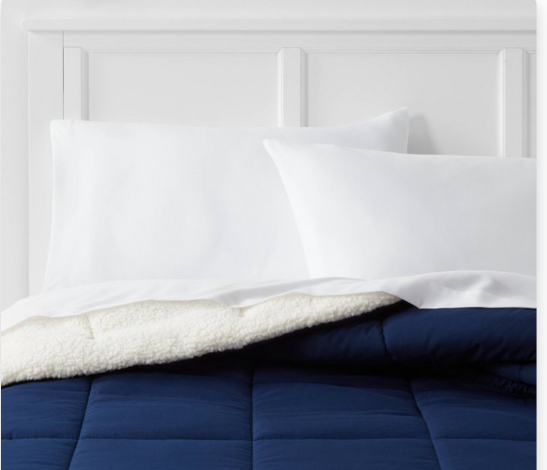 Twin/Twin Extra Long Faux Shearling Washed Microfiber