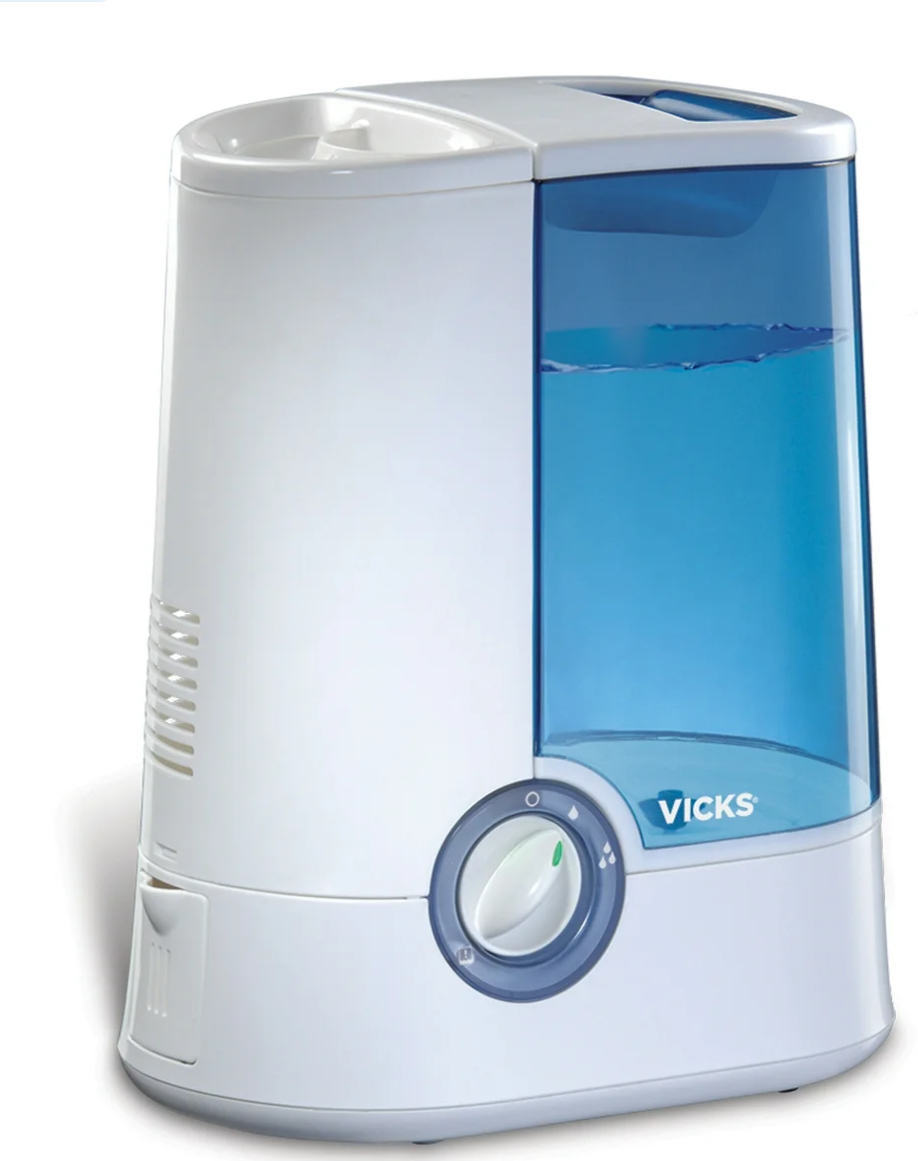Vicks 1 gallon Warm Mist Humidifier, 250 sq ft, Blue, V750