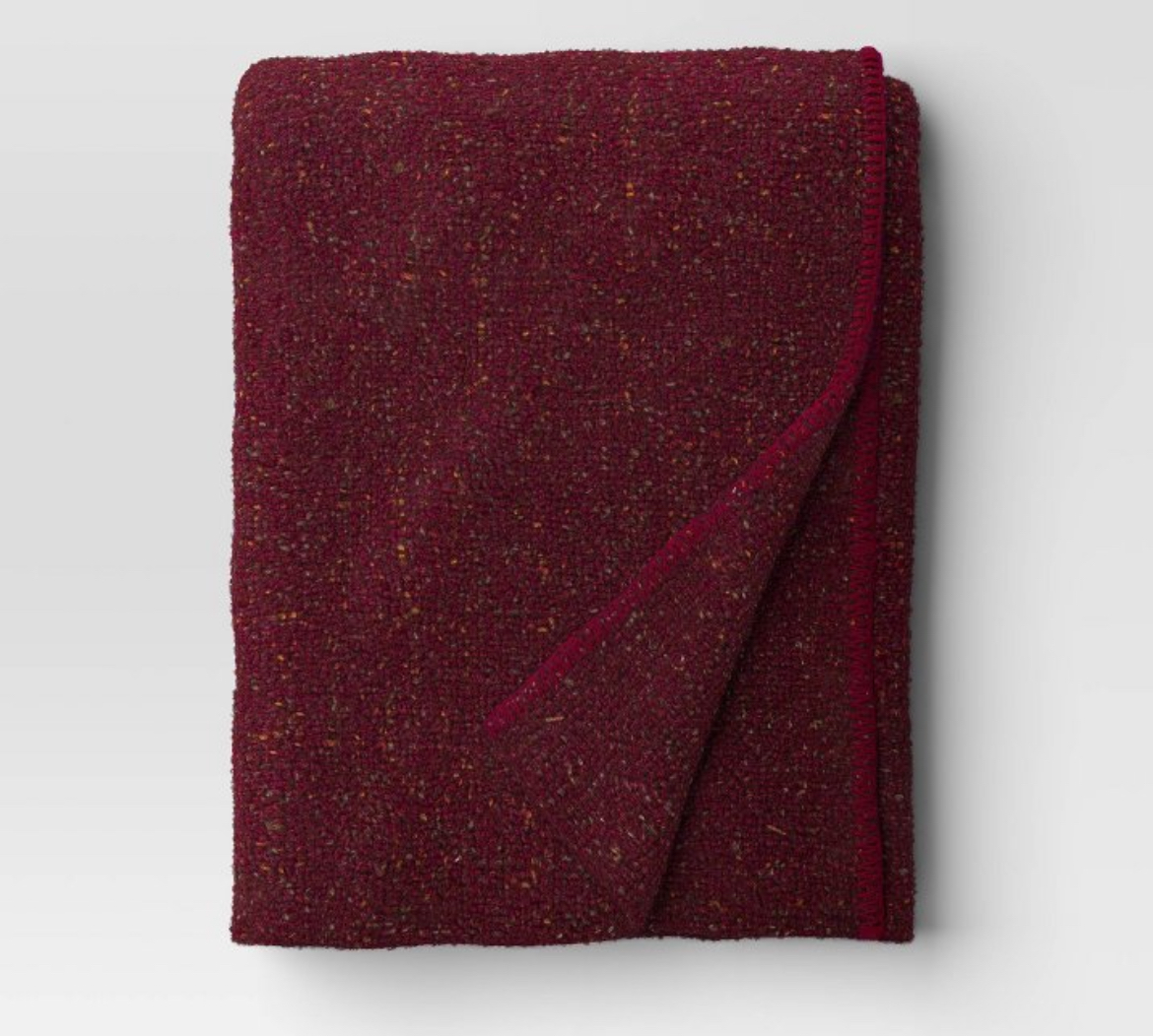 Woven Windowpane Throw Blanket