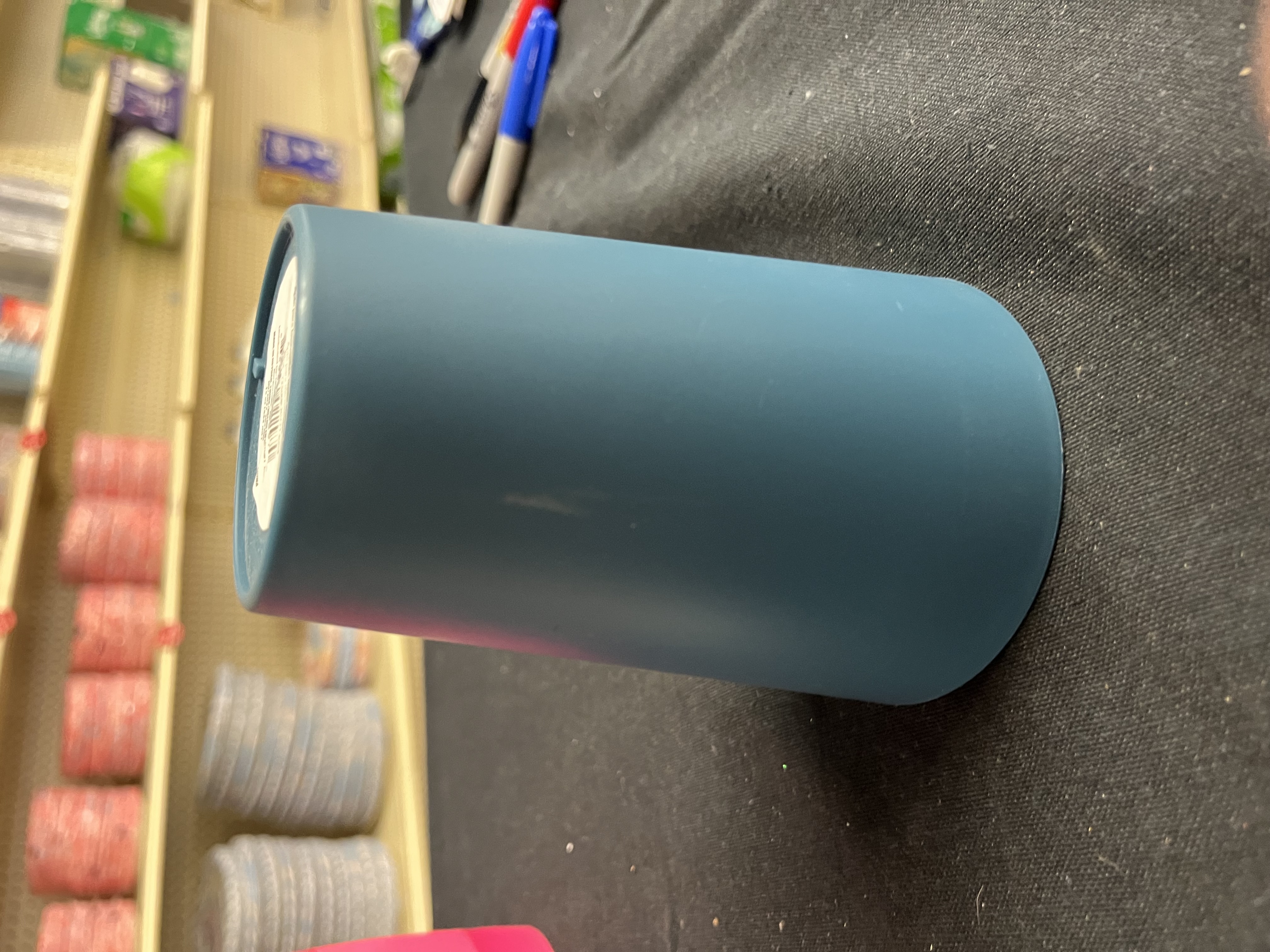Your Zone Blue 15-Ounce Plastic Cup, Single Piece Tumbler