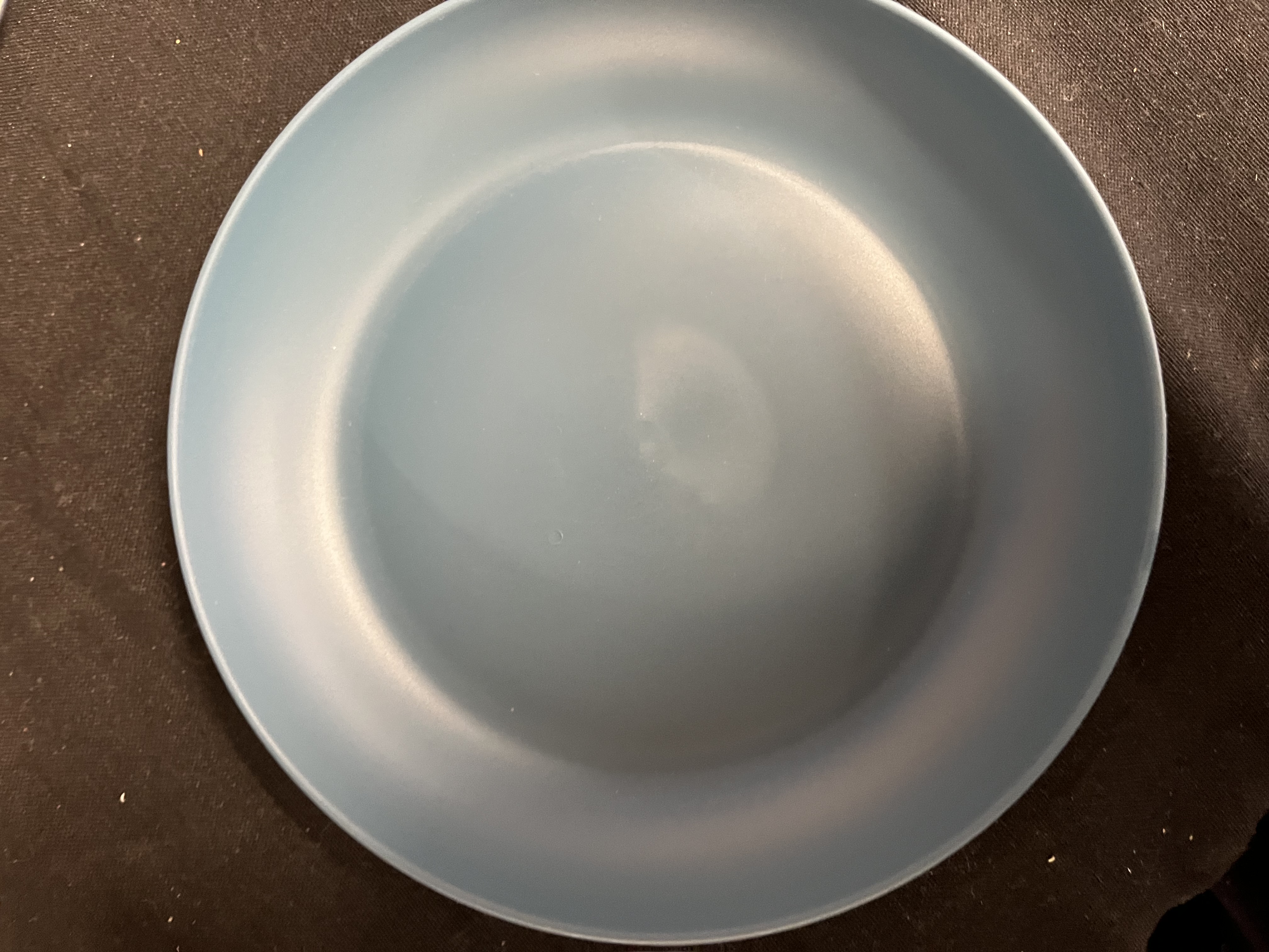 Your Zone Blue Plastic Round Plate, Single Piece