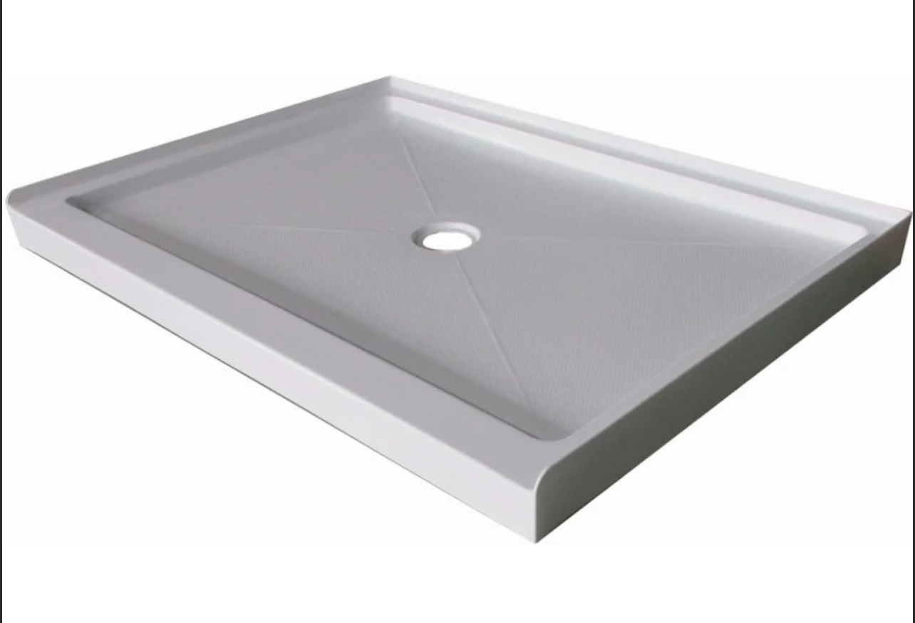 PROFLO Hammond 48" x 36" Rectangular Shower Base with Single Threshold and Center Drain