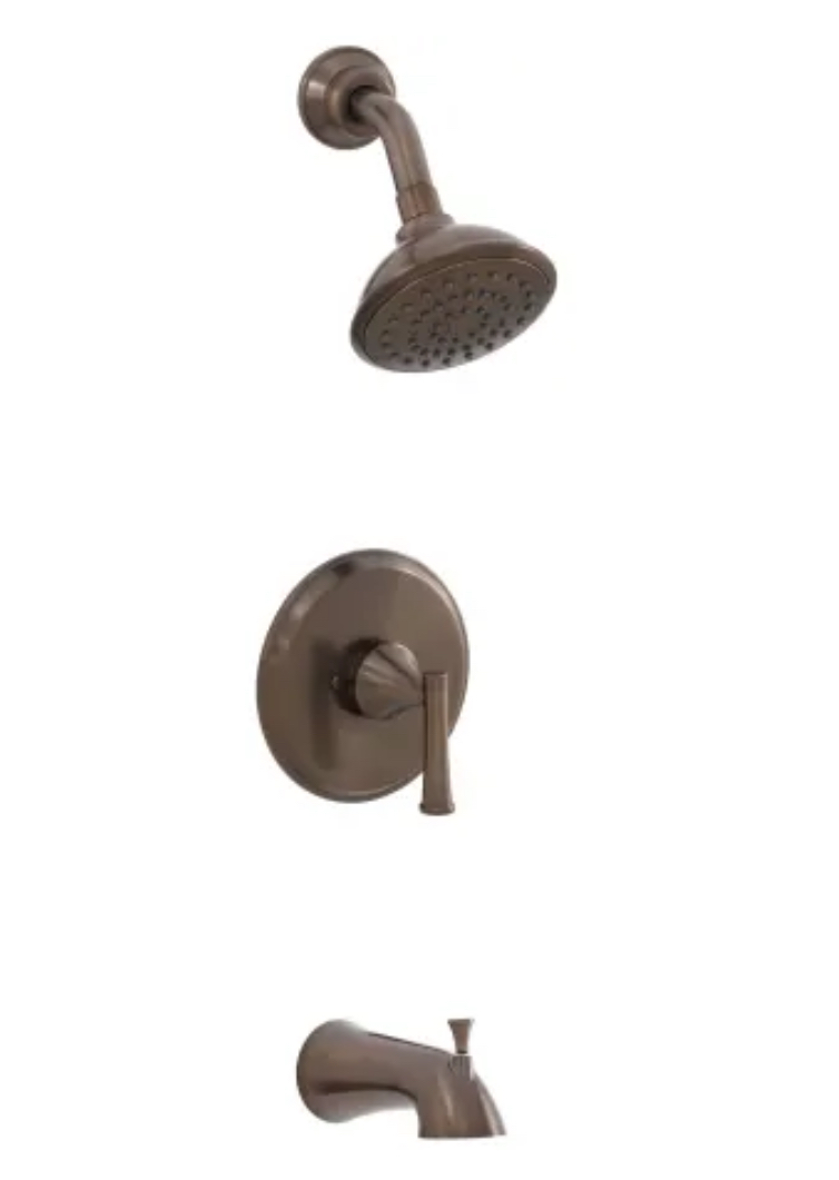PROFLO Tub and Shower Trim Package with Single Function Shower Head - 1.8 GPM - Includes Rough-In