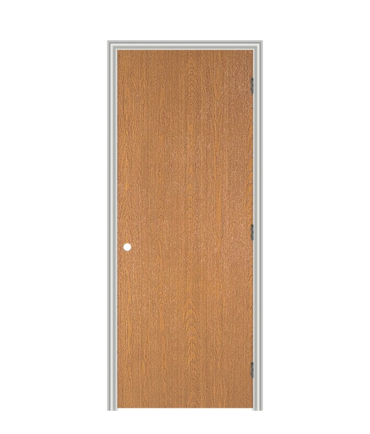 RELIABILT 24-in x 80-in Primed Hollow core Flush No glass Left hand Smooth Primed Hardboard Split Jamb Single Prehung Interior