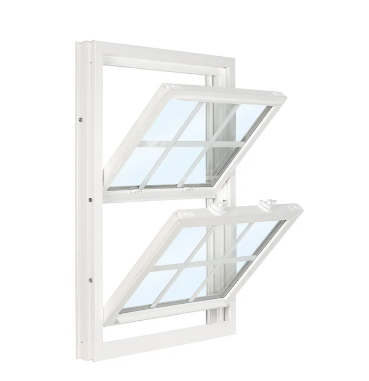 RELIABILT 3500 Series 35-3/4-in x 59-3/4-in White White Vinyl Replacement Double Hung Window Low-E argon Double Pane Glass with G..