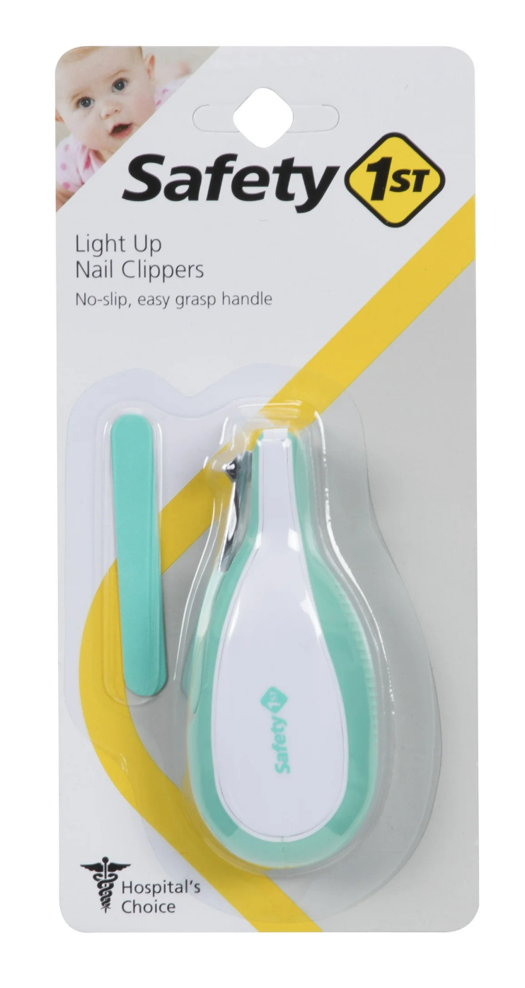 Safety 1s Light Up Nail Clippers, Seafoam