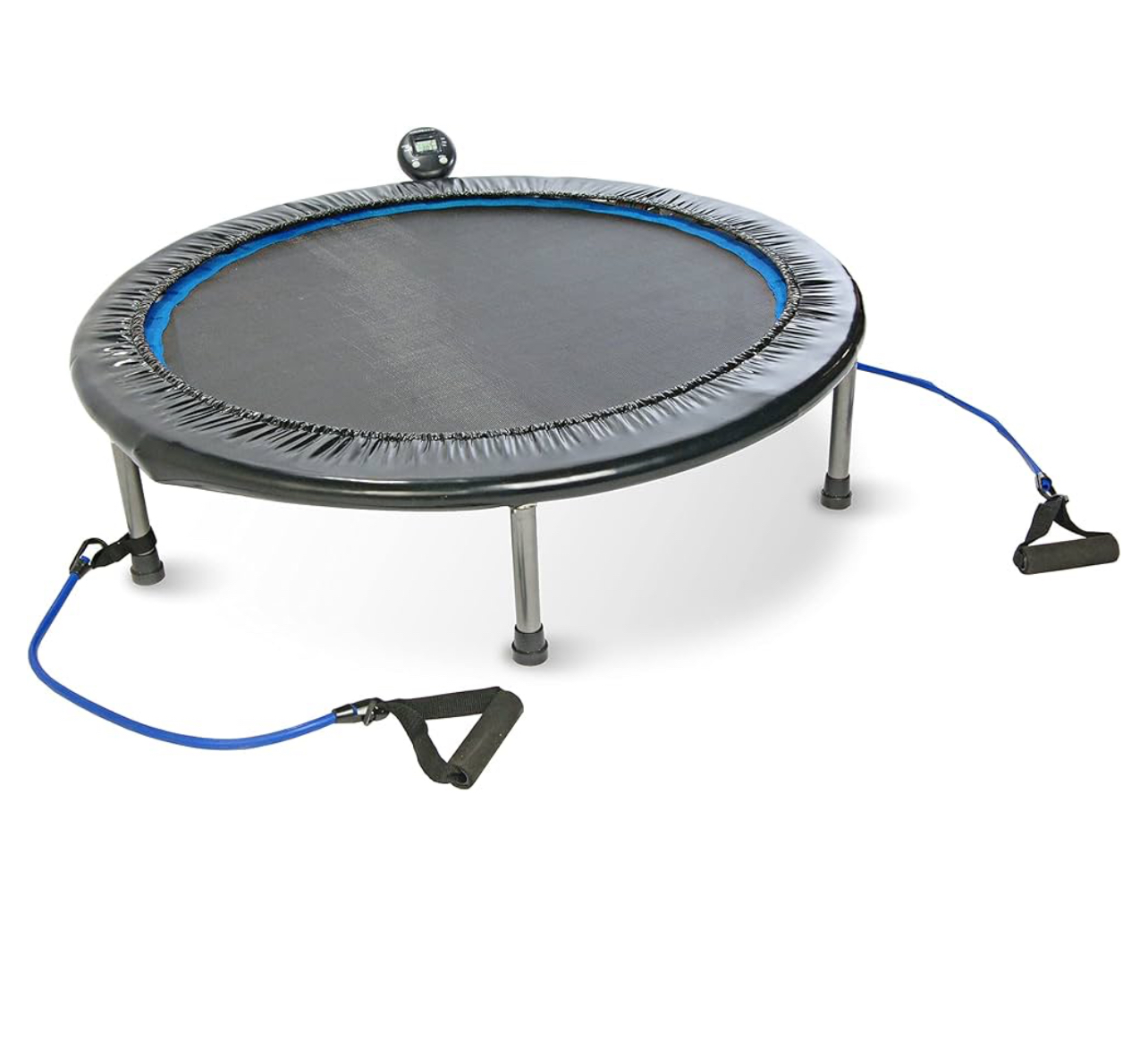 Stamina 36 Inch Fitness Trampoline w/ Foldable Steel Frame, 250 Pound Capacity, Gray
